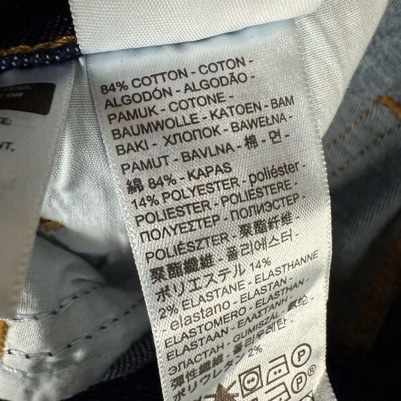 Levi Strauss & Co 721 Womens 26x30 High Rise Skinny Jeans Blue Dark Wash NWT - Picture 8 of 11